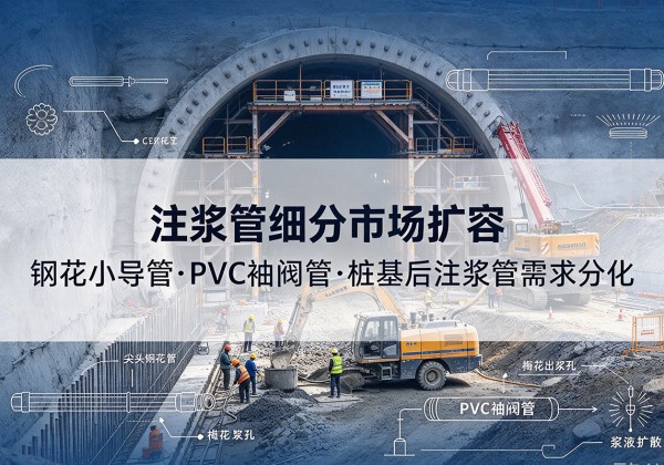 临猗注浆管细分市场扩容，隧道钢花小导管、PVC 袖阀管、桩基后注浆管需求分化